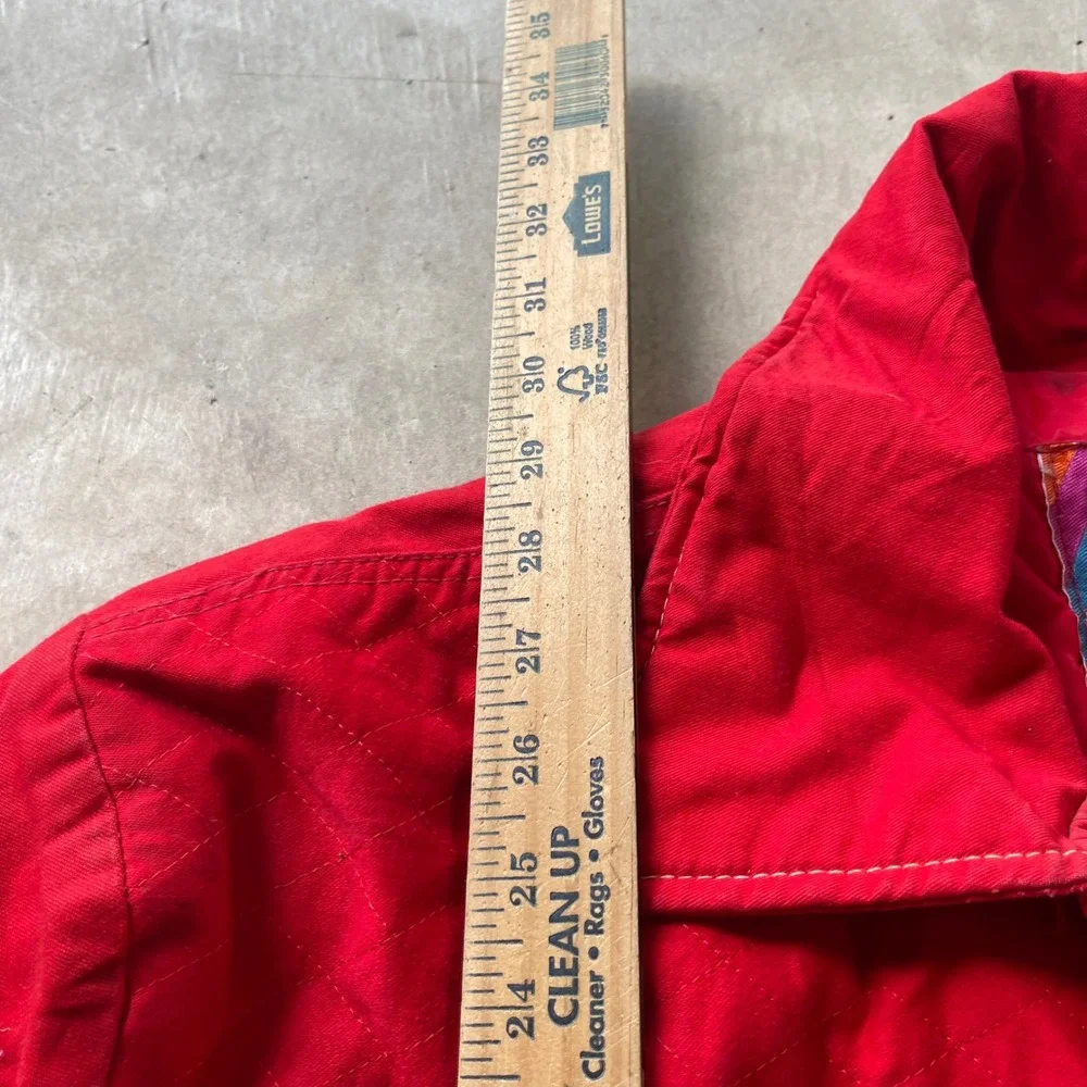 Vintage Hunter Action Wear Red Hunting Jacket Mens XL Canvas Patch Workwear